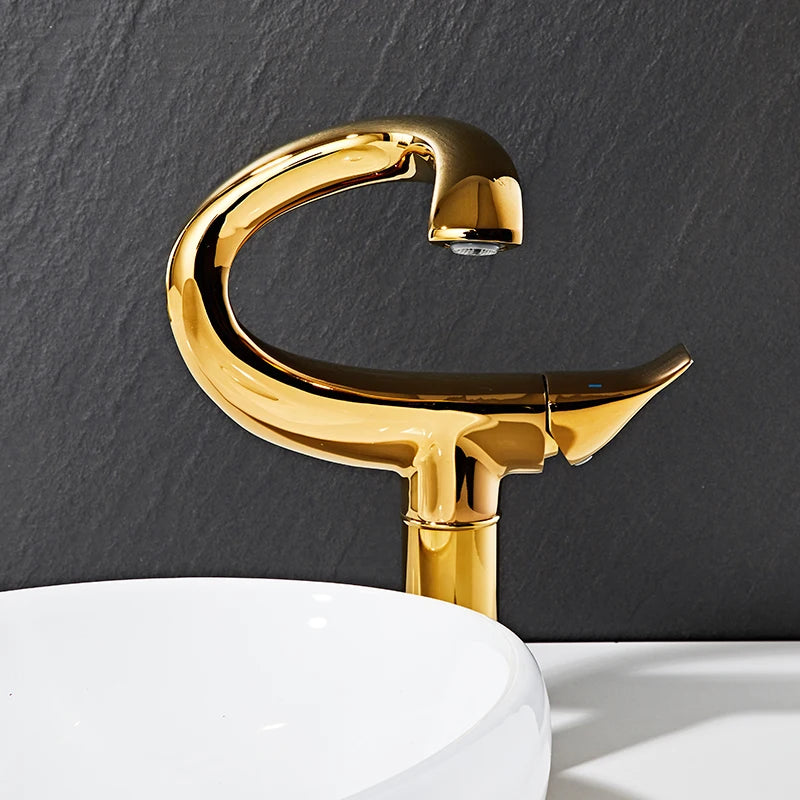 Tall Bathroom Basin Faucet | Elegant Swan-Inspired Design 5