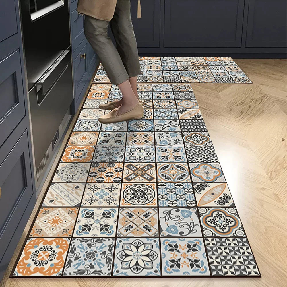 Bohemian Kitchen Mat | Non-Slip Water Absorbent Memory Foam 3