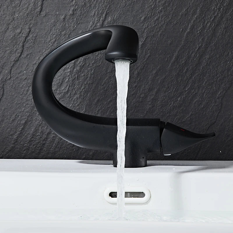 Bathroom Faucet | Elegant Swan-Inspired Design with Durable Brass Construction 6