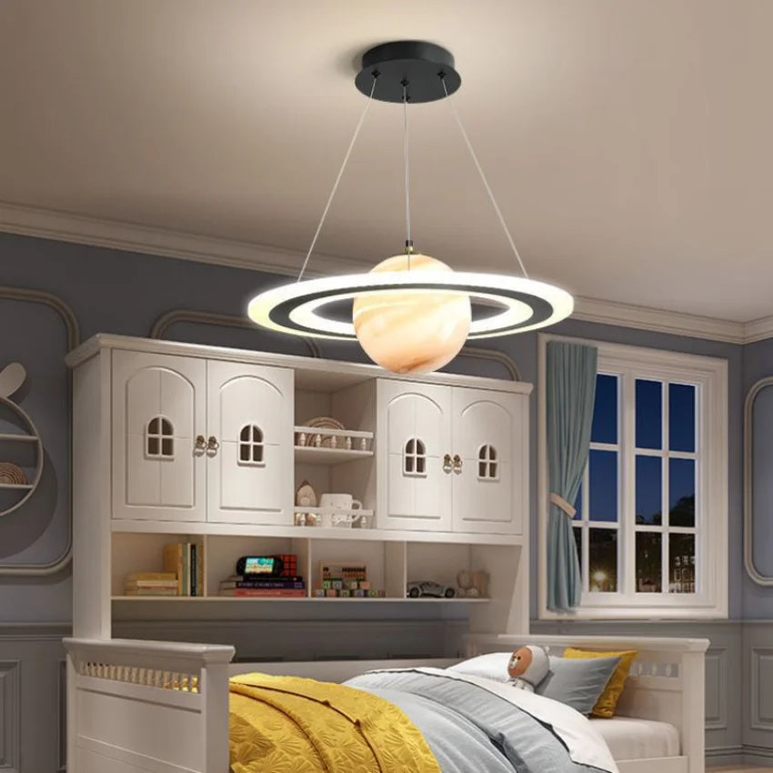 Saturn Pendant Light | LED-Illuminated Cosmic Design for Kids 5