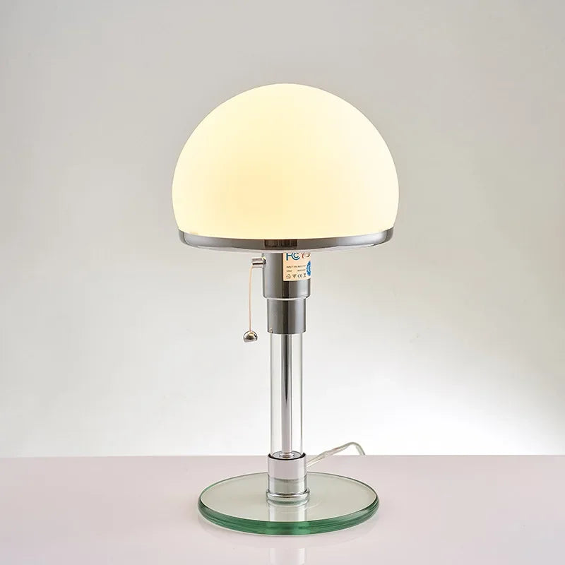 Glass Hemisphere Table Lamp | Bauhaus-Inspired Design with LED Efficiency 2