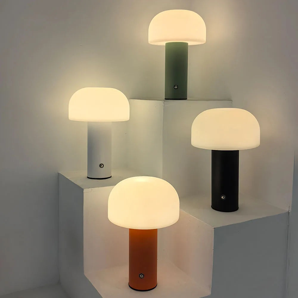 Rechargeable Mushroom Lamp | Touch-Activated Dimming for Custom Ambiance 2