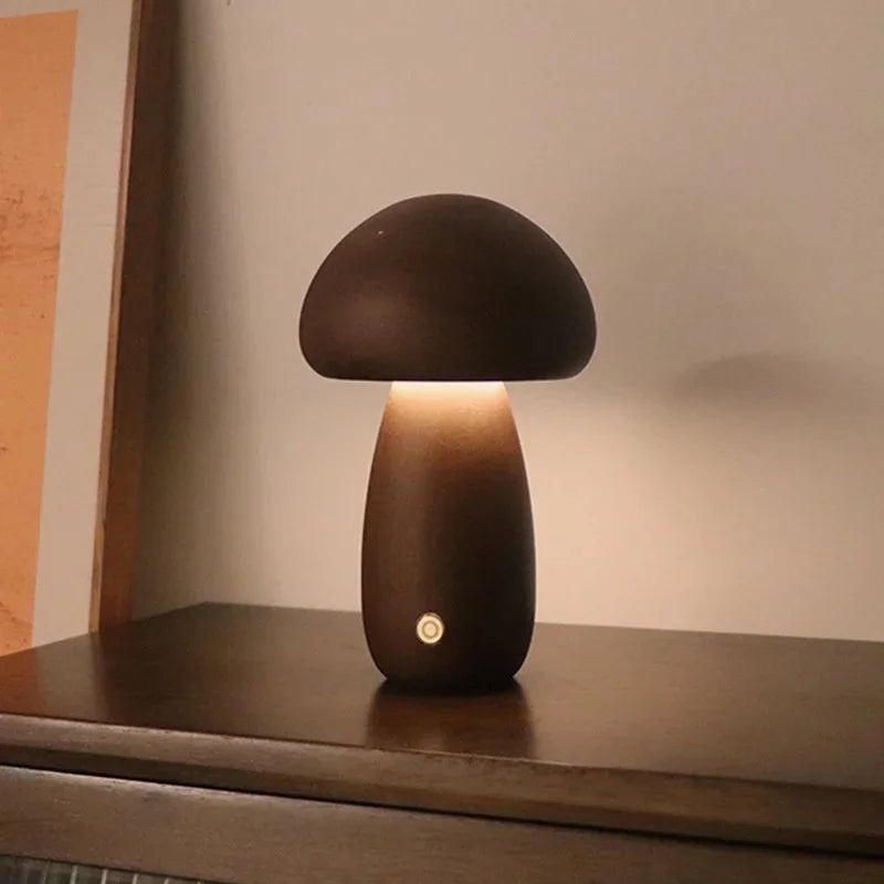 Mushroom Table Lamp | Rechargeable LED with Dimmable Light 4
