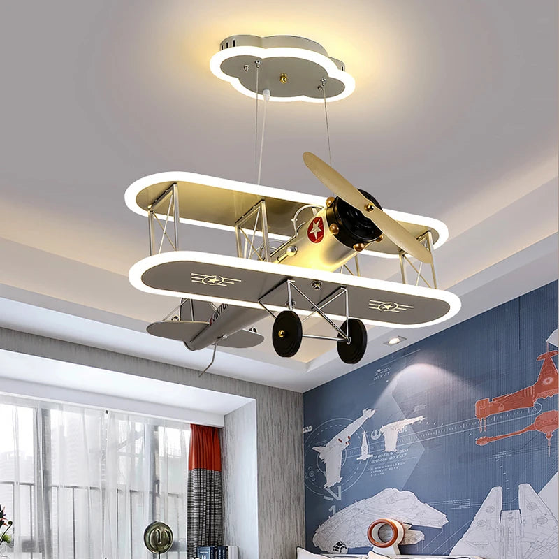 Kids Airplane Pendant Lamp | Vintage Design with LED Lighting 3