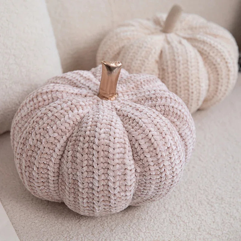 Plush Pumpkin Pillow | Cozy Nordic-Inspired Fall Decor 5