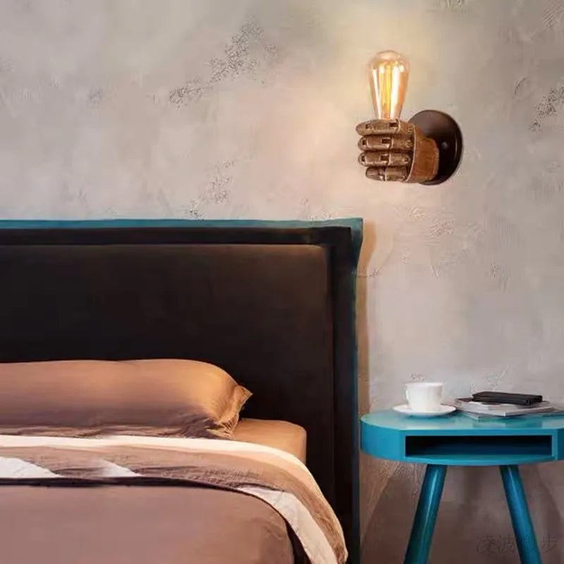 Wall-Mounted Industrial Lamp | Unique Robotic Hand Design 3
