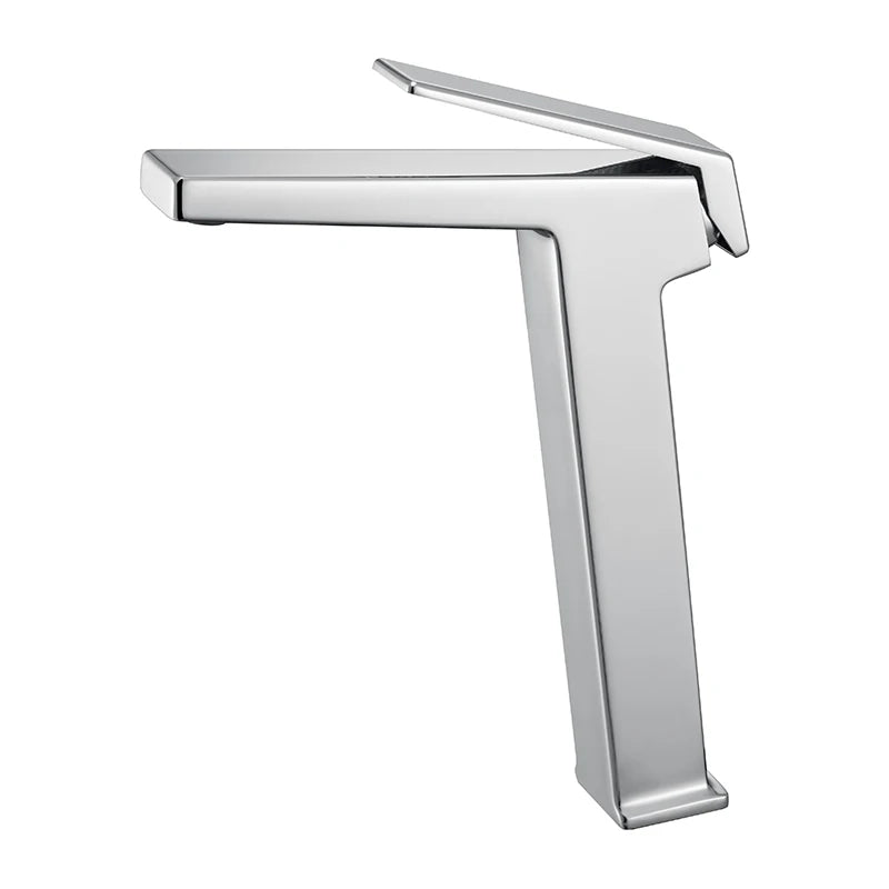 Tall Single Lever Bathroom Faucet | Sleek Modern Design for Style 10