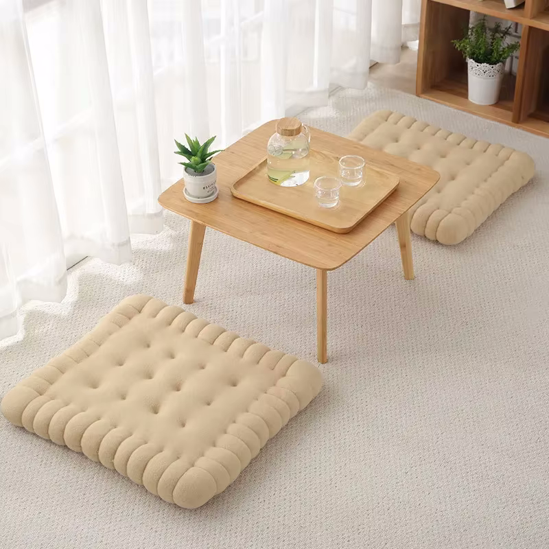 Plush Biscuit Cushion | Soft Cotton Filling for Playful Home Decor 2
