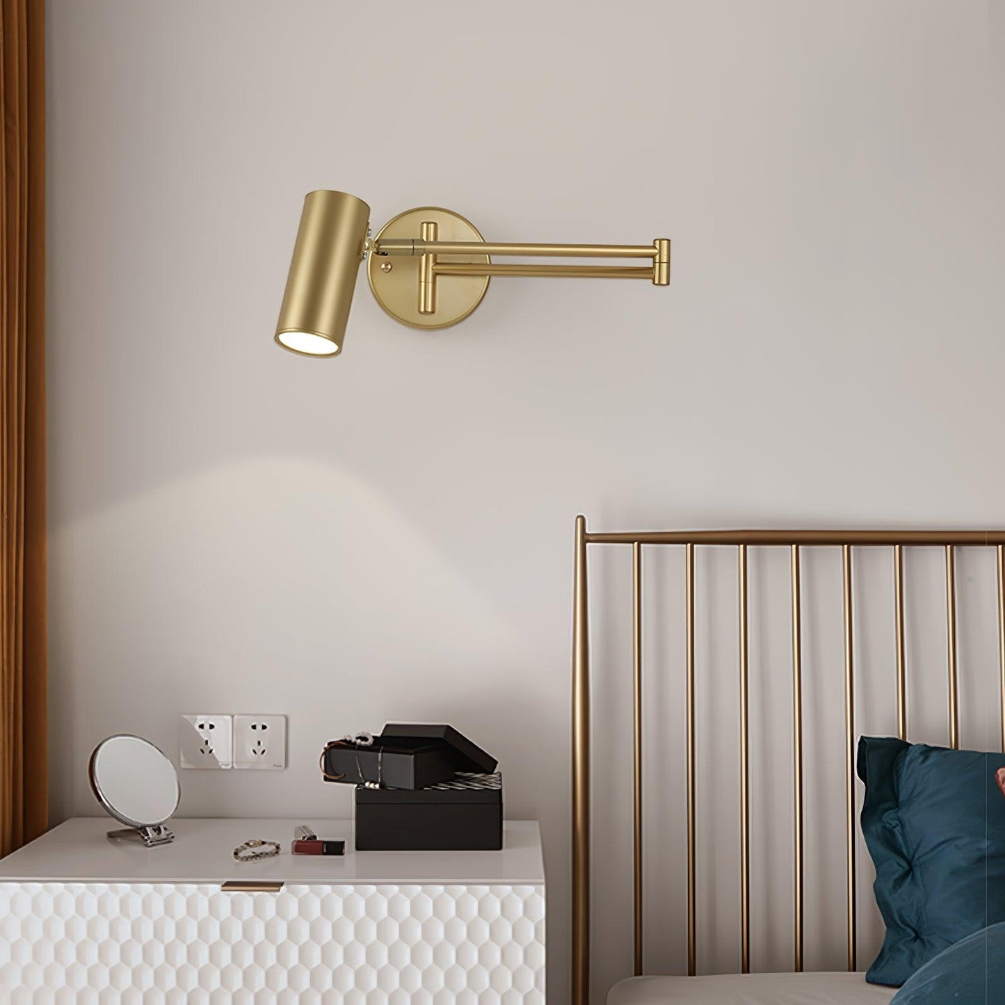Adjustable Swing Arm Wall Sconce | Modern Iron Lighting Fixture 4