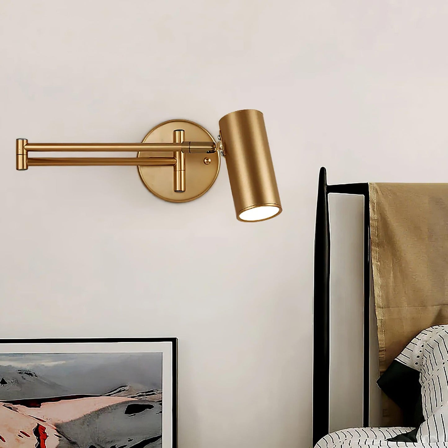Adjustable Swing Arm Wall Sconce | Modern Iron Lighting Fixture 6