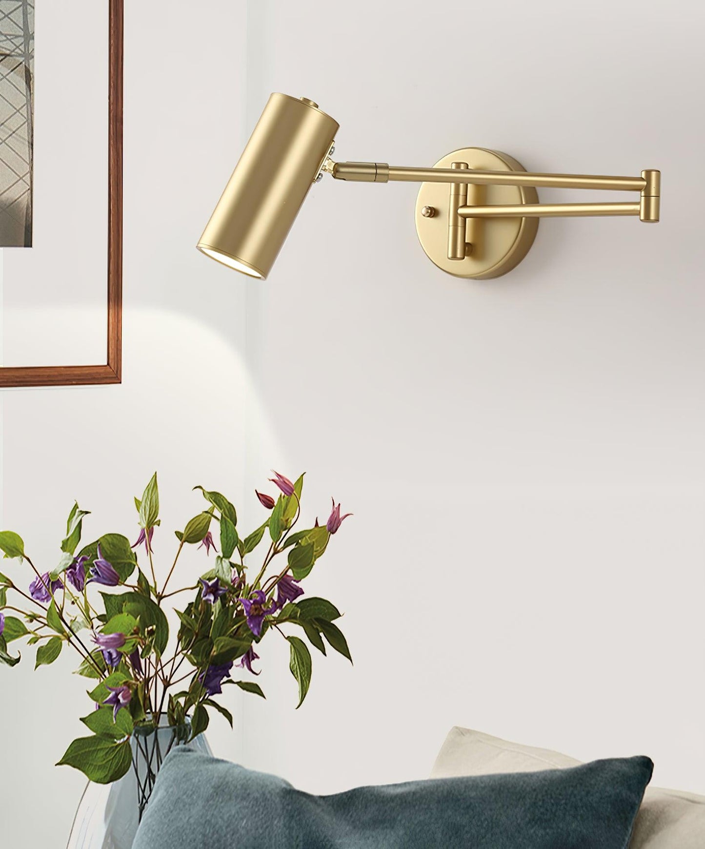 Adjustable Swing Arm Wall Sconce | Modern Iron Lighting Fixture 8