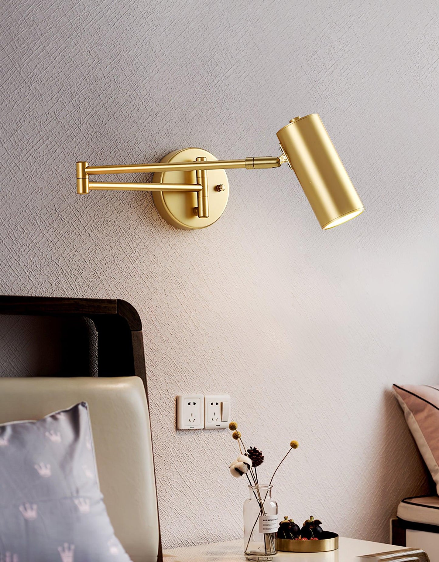 Adjustable Swing Arm Wall Sconce | Modern Iron Lighting Fixture 9