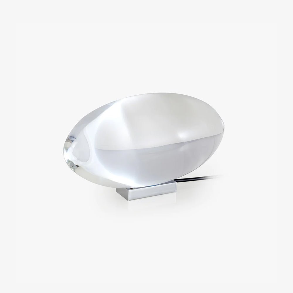 Table Lamp | Unique Oval Glass Design with Integrated LED Lighting 2