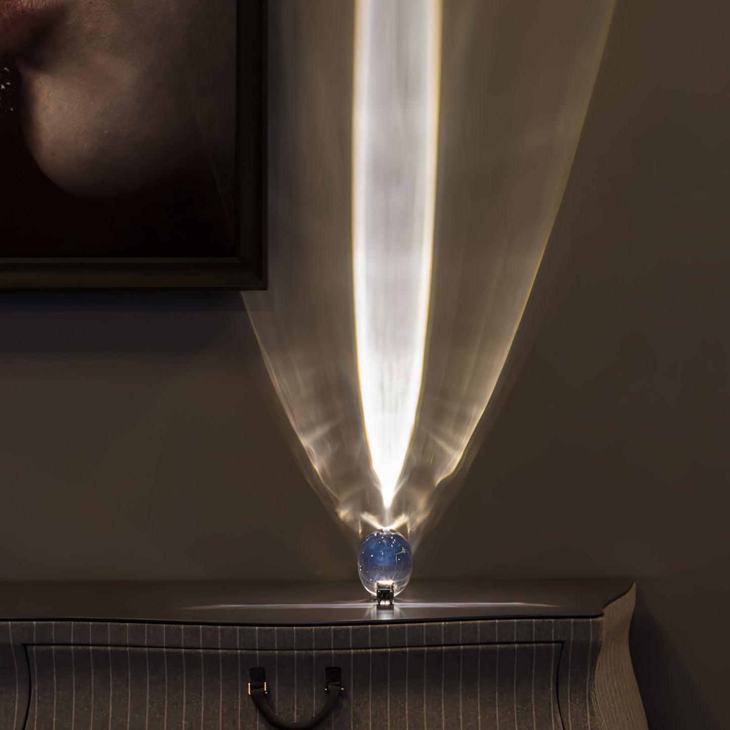Table Lamp | Unique Oval Glass Design with Integrated LED Lighting 3