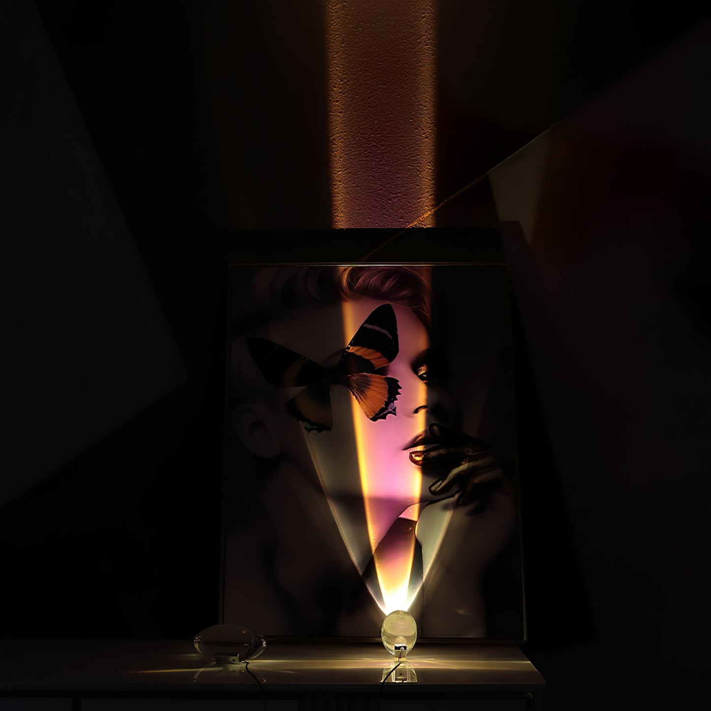 Table Lamp | Unique Oval Glass Design with Integrated LED Lighting 5