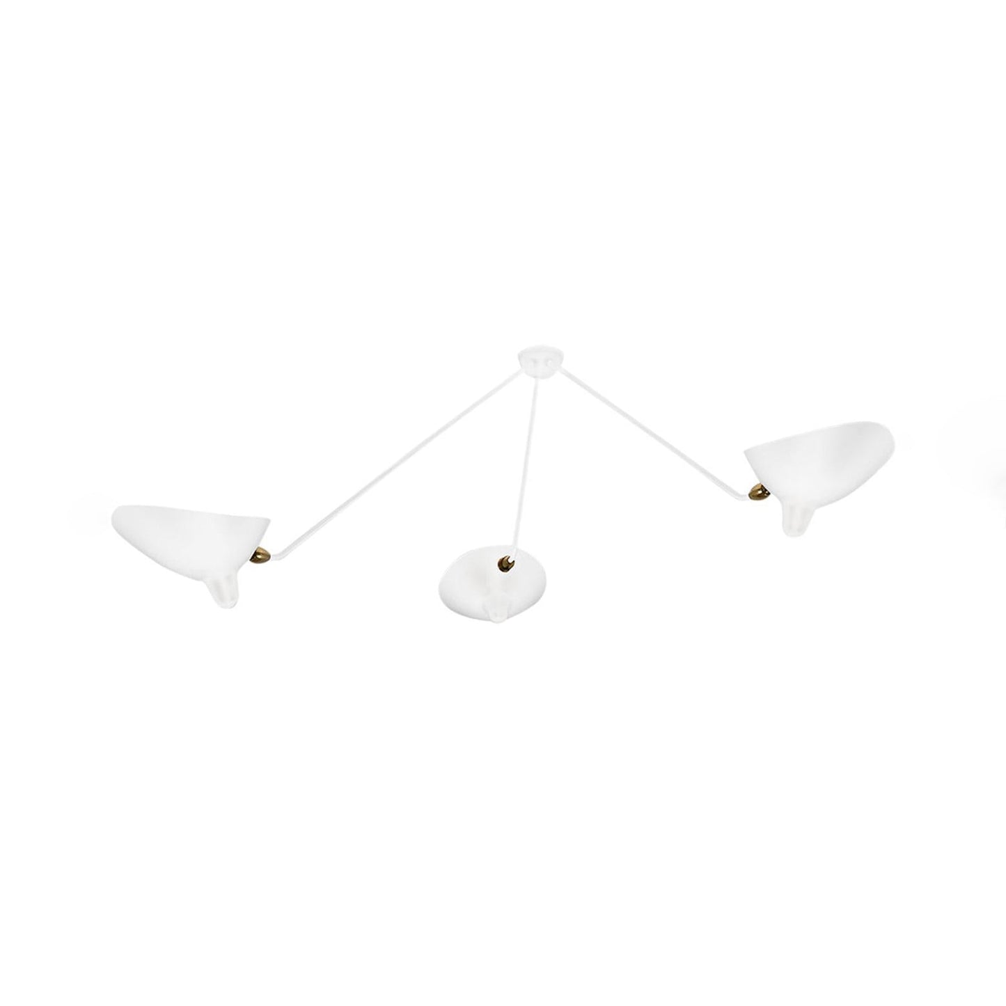 Ceiling Light Fixture | Three Arm Design with Dynamic Sculptural Style 10