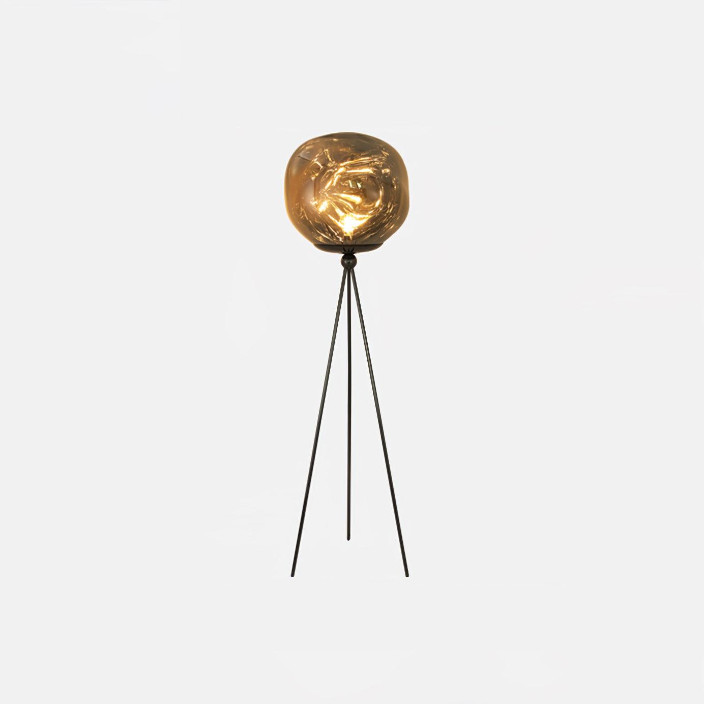 Tripod Floor Lamp | Unique Spherical Shade for Modern Living Room Lighting 11