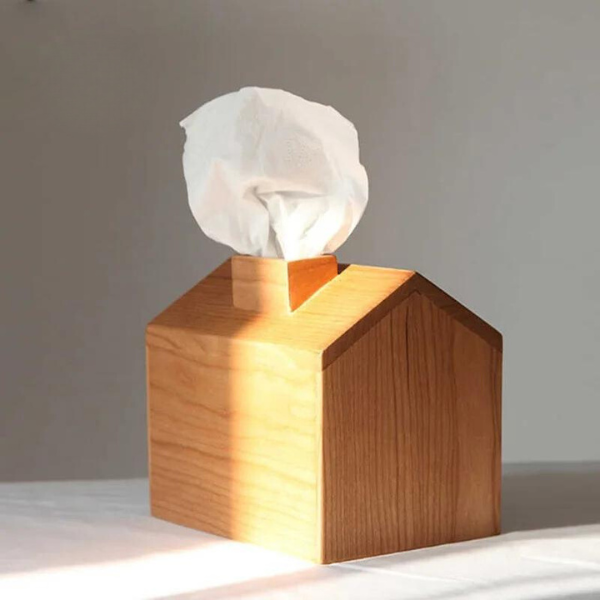 Wooden Tissue Box Cover | Handcrafted Natural Design for Home Decor 4