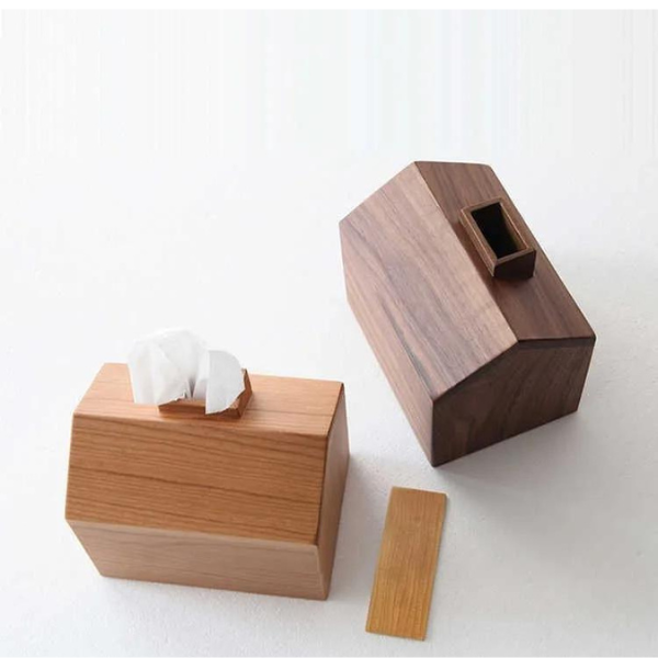 Wooden Tissue Box Cover | Handcrafted Natural Design for Home Decor 5