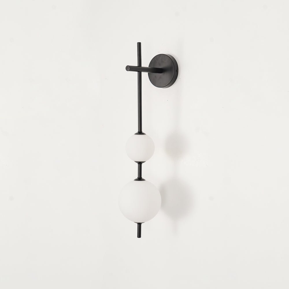 Vertical Glass Globe Wall Sconce | Dimmable Elegant Lighting with Gold Finish 10