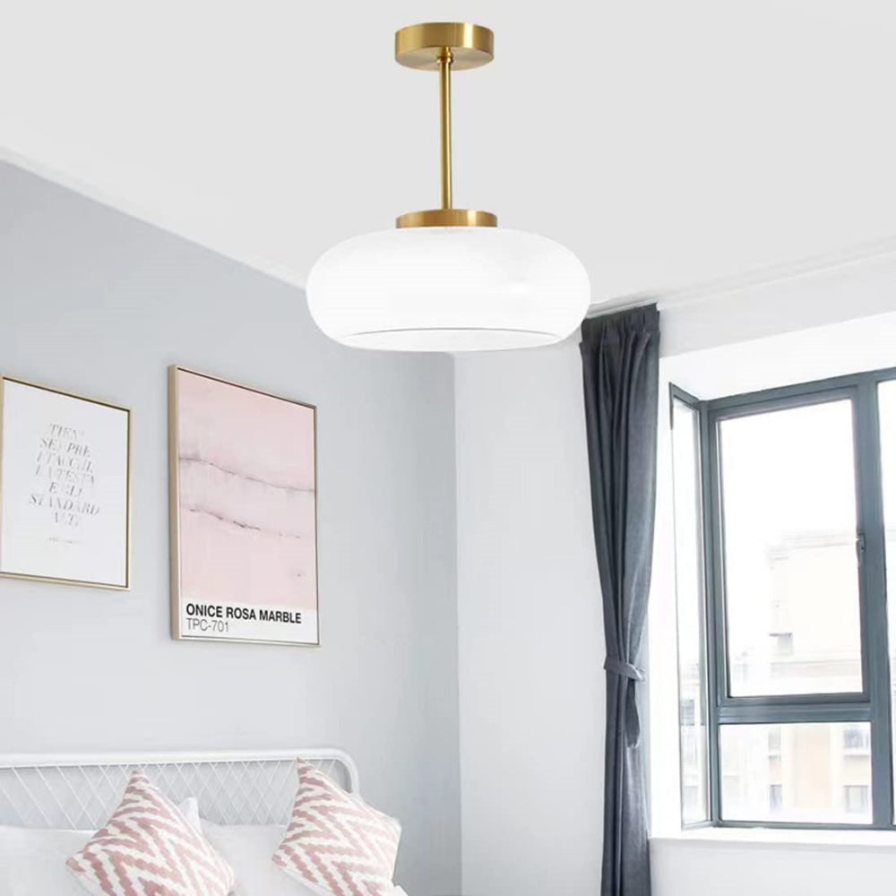 Vintage Round Glass Ceiling Light Fixture | Timeless Design with Modern Craftsmanship 12