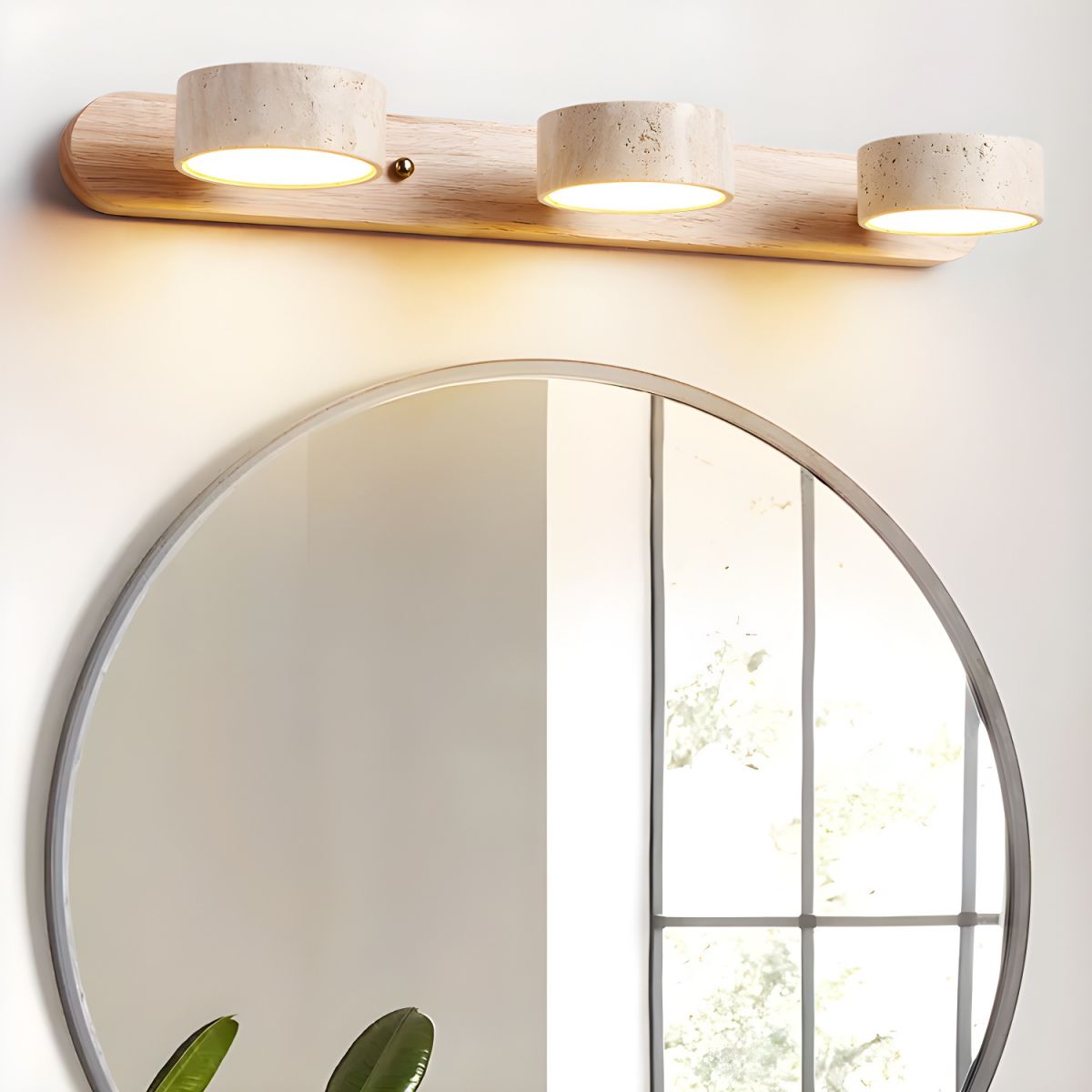 Wall Light Sconces | Elegant Dual Light Design with Natural Materials 4