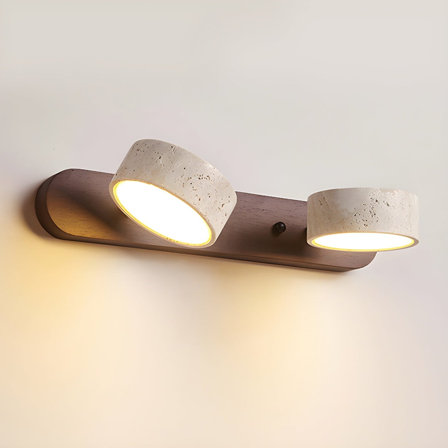 Wall Light Sconces | Elegant Dual Light Design with Natural Materials 7