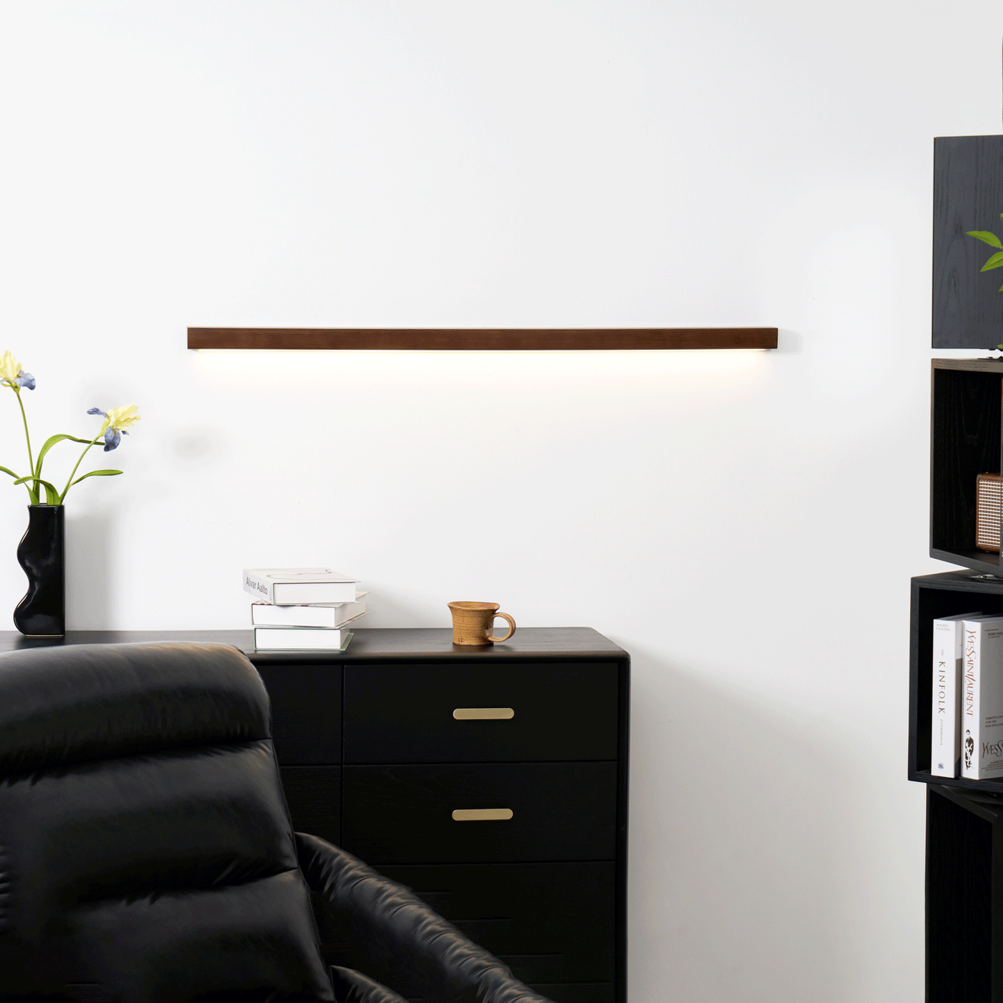 Wall Light Sconce | Dimmable LED Pine Wood Design for Hallways 3