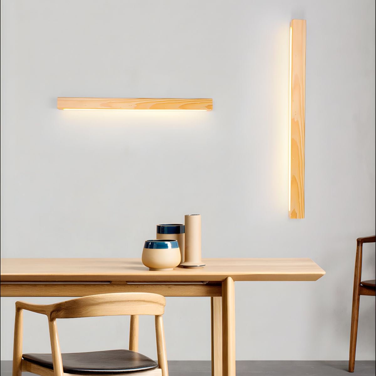 Wall Light Sconce | Dimmable LED Pine Wood Design for Hallways 7