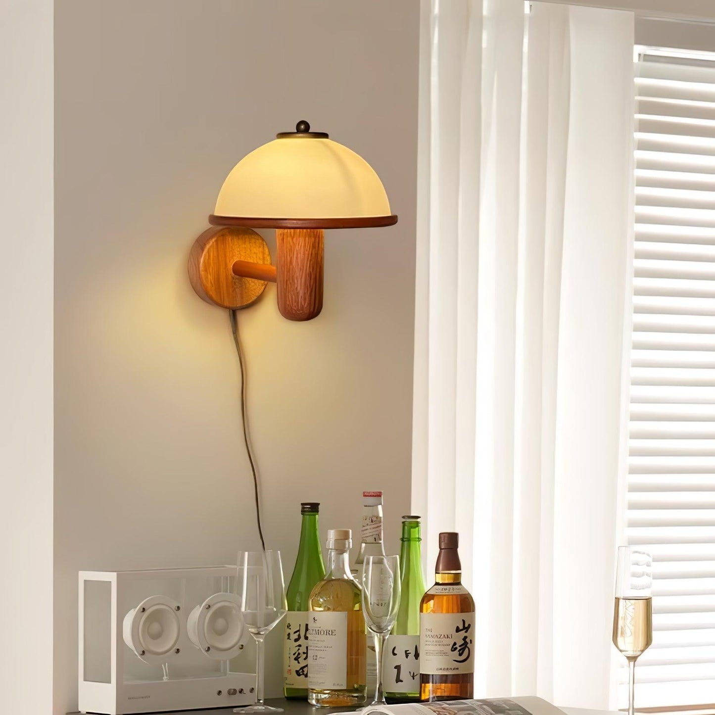 Wall Sconce Lighting | Elegant Oak Wood Finish with Soft Glow 9