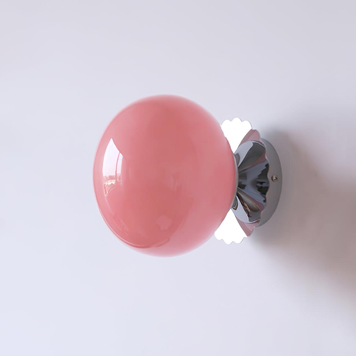 Wall Sconces | Stylish Pink Glass Diffuser with Dual Mounting Options 11