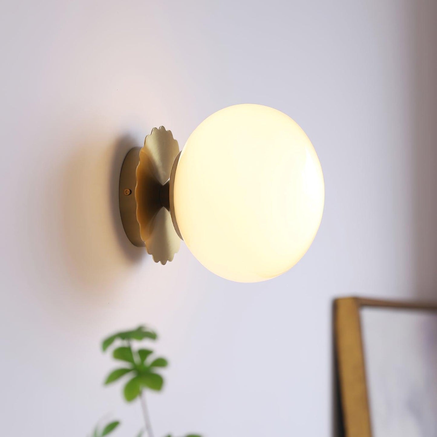 Wall Sconces | Stylish Pink Glass Diffuser with Dual Mounting Options 4