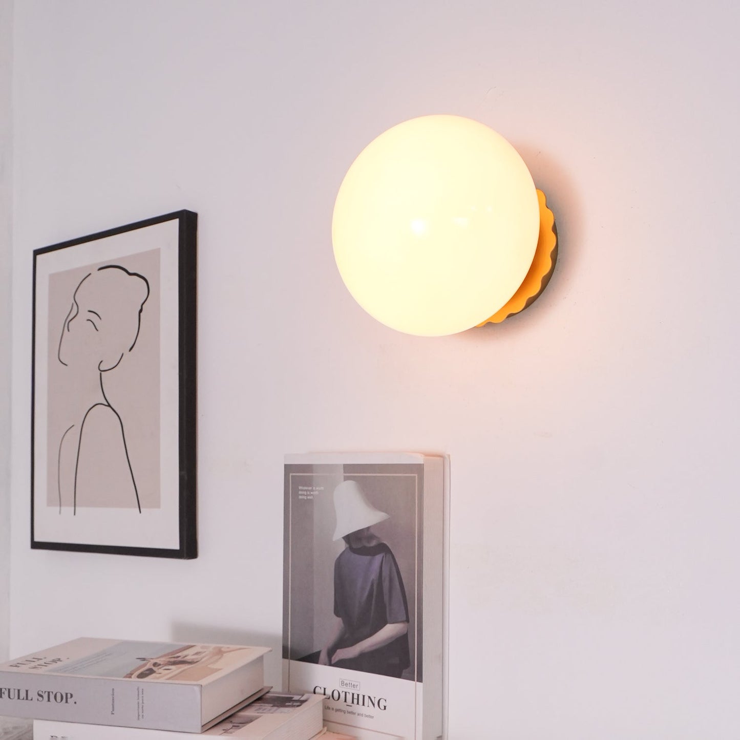 Wall Sconces | Stylish Pink Glass Diffuser with Dual Mounting Options 6