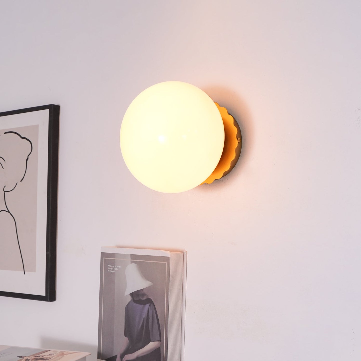 Wall Sconces | Stylish Pink Glass Diffuser with Dual Mounting Options 7
