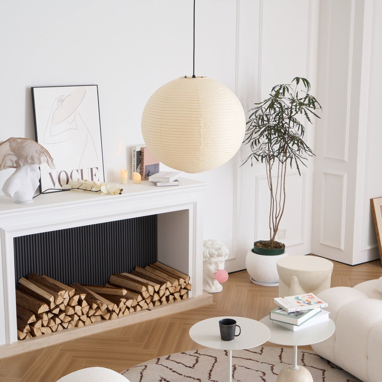 Washi Paper Pendant Lamp | Handcrafted Japanese Pendant Lighting for Elegant Spaces 5