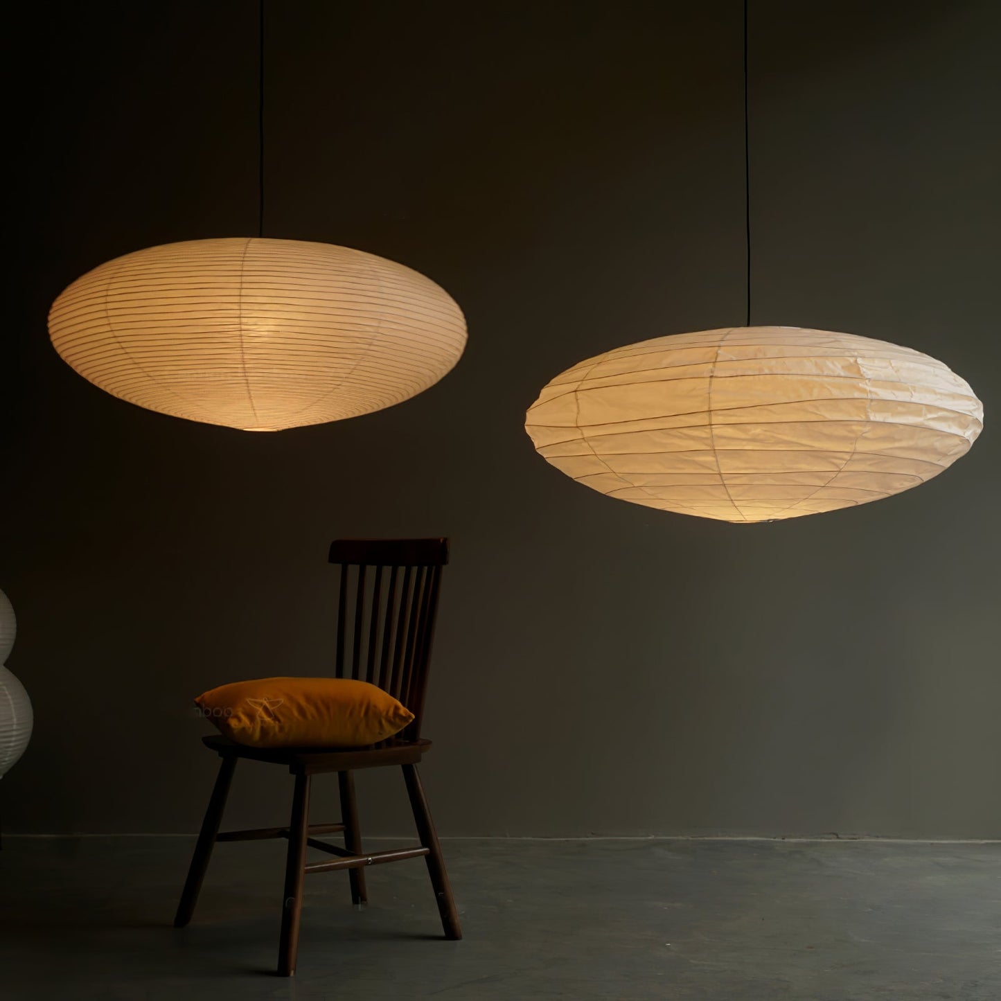 Washi Paper Pendant Light | Handcrafted Mulberry Shade for Cozy Ambiance 6