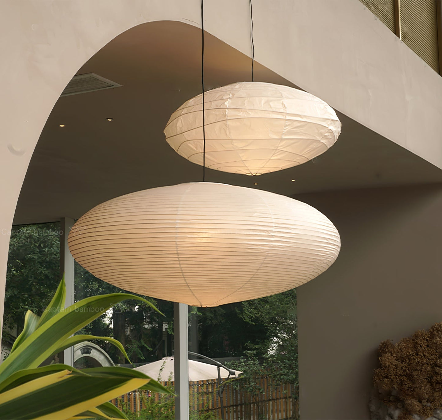 Washi Paper Pendant Light | Handcrafted Mulberry Shade for Cozy Illumination 9