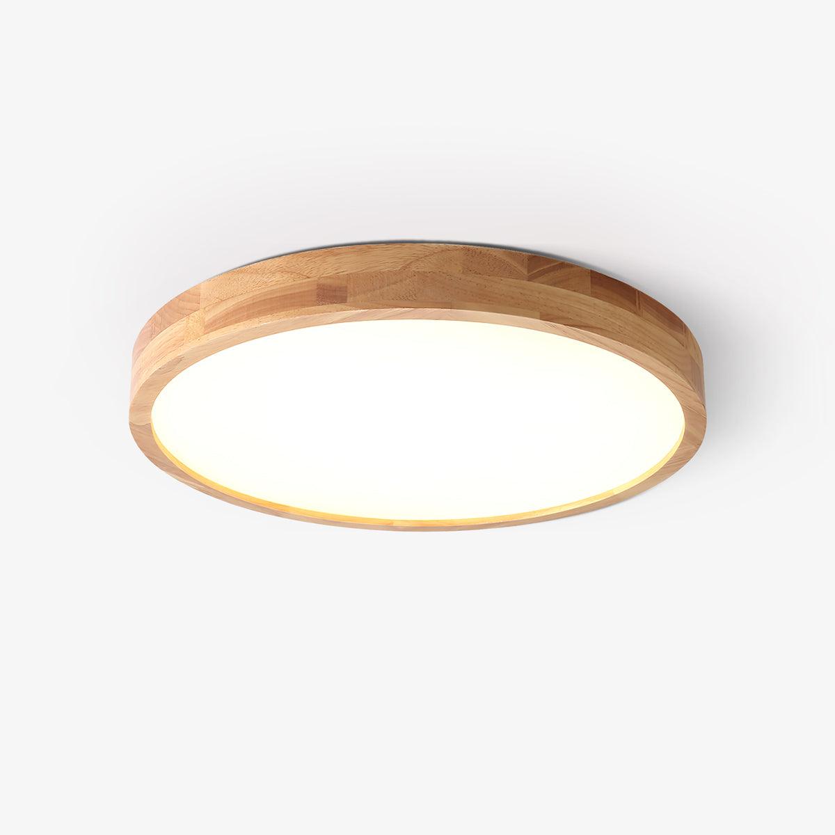 Wooden Geometric Ceiling Light | Adjustable LED with Modern Aesthetics 2