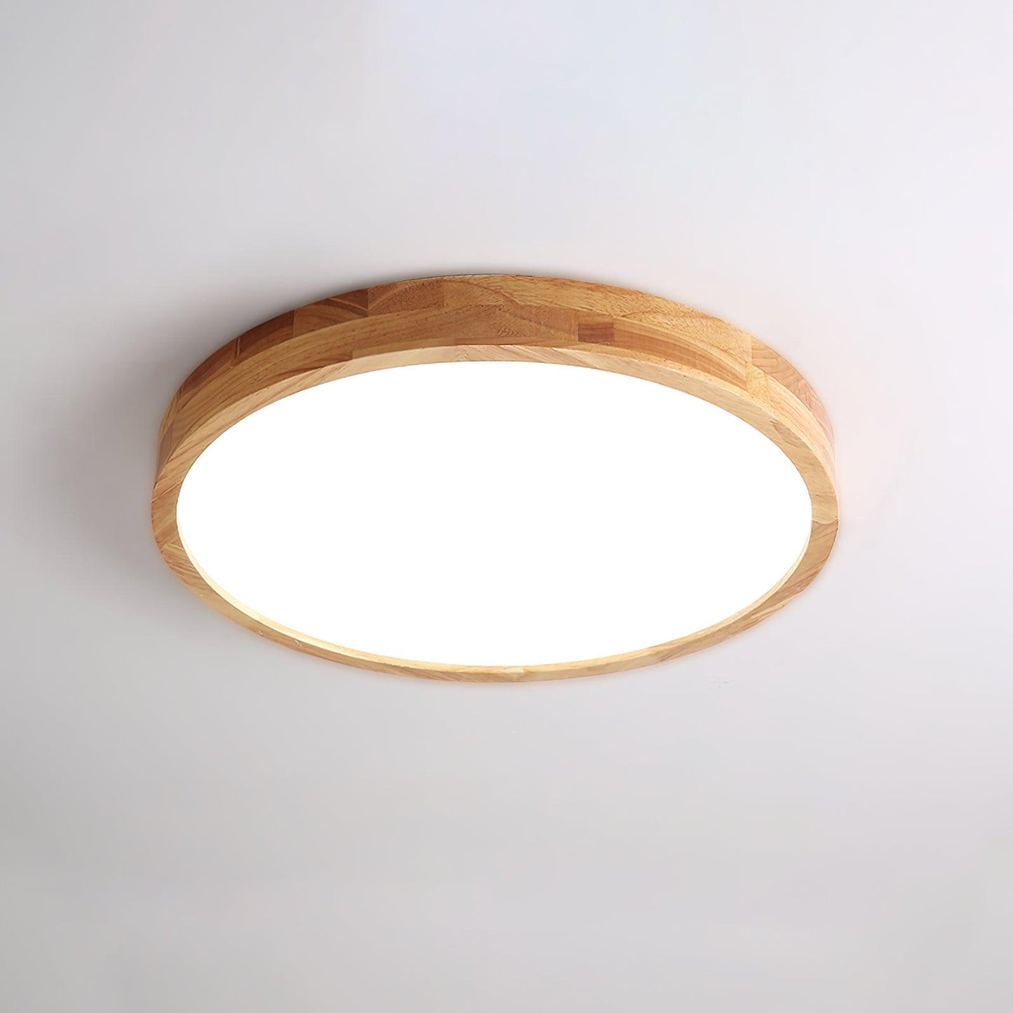 Wooden Geometric Ceiling Light | Adjustable LED with Modern Aesthetics 11