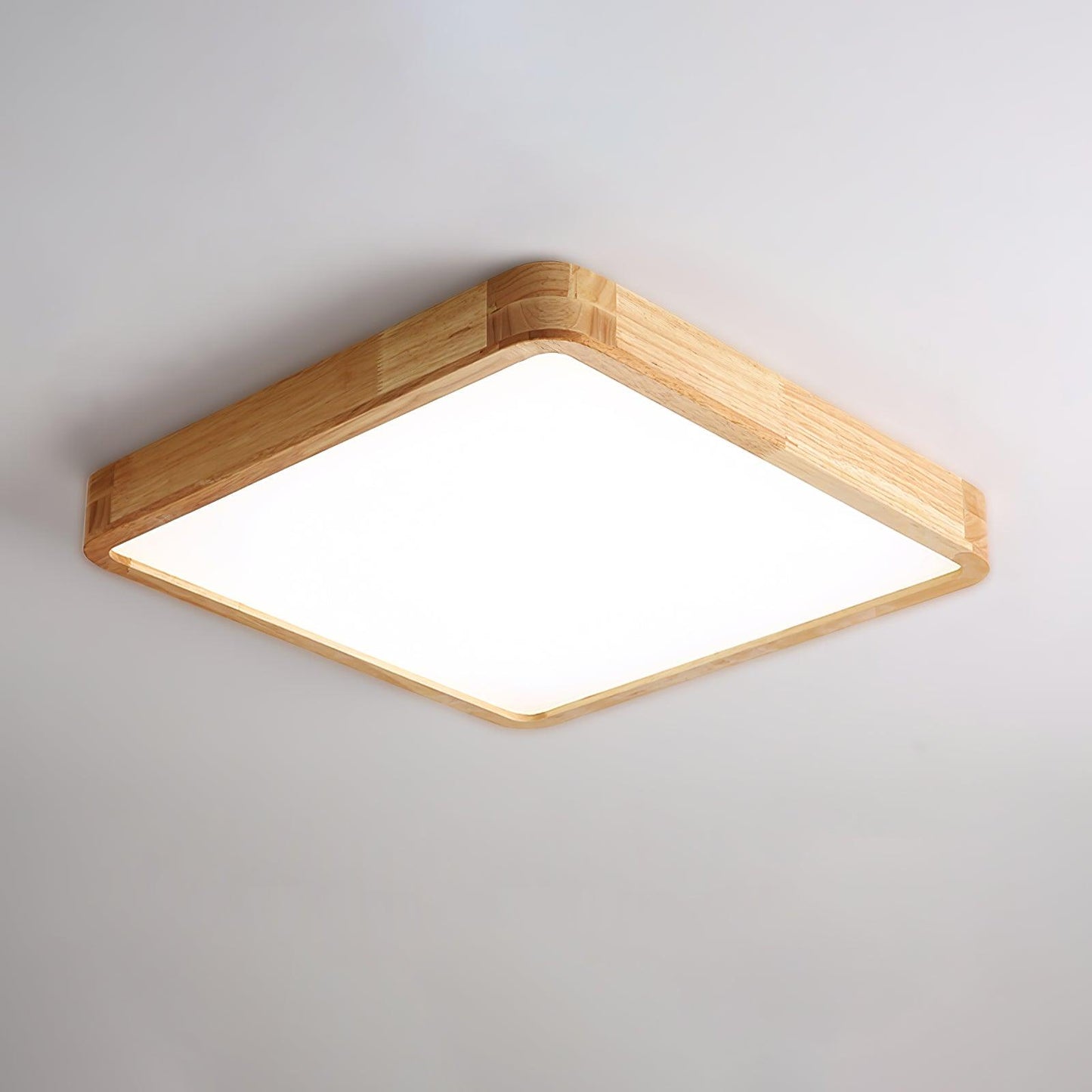 Wooden Geometric Ceiling Light | Adjustable LED with Modern Aesthetics 13