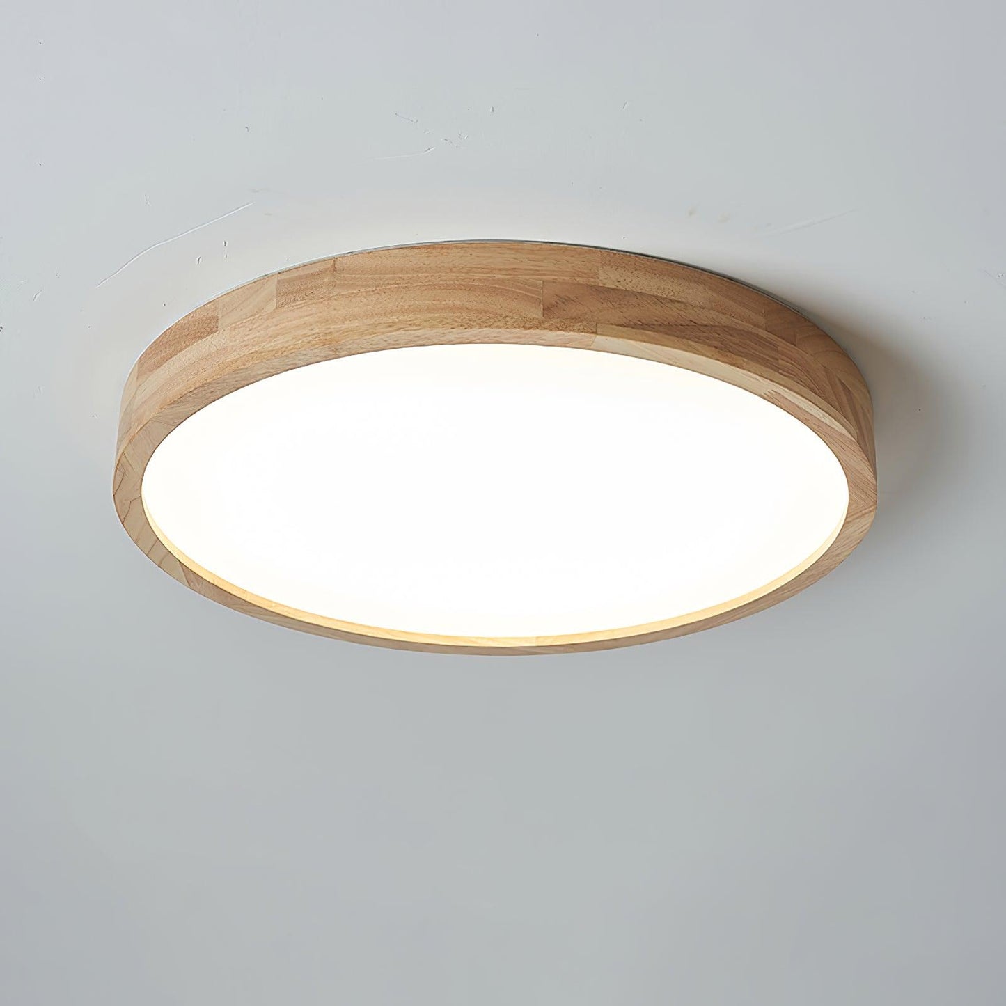 Wooden Geometric Ceiling Light | Adjustable LED with Modern Aesthetics 14