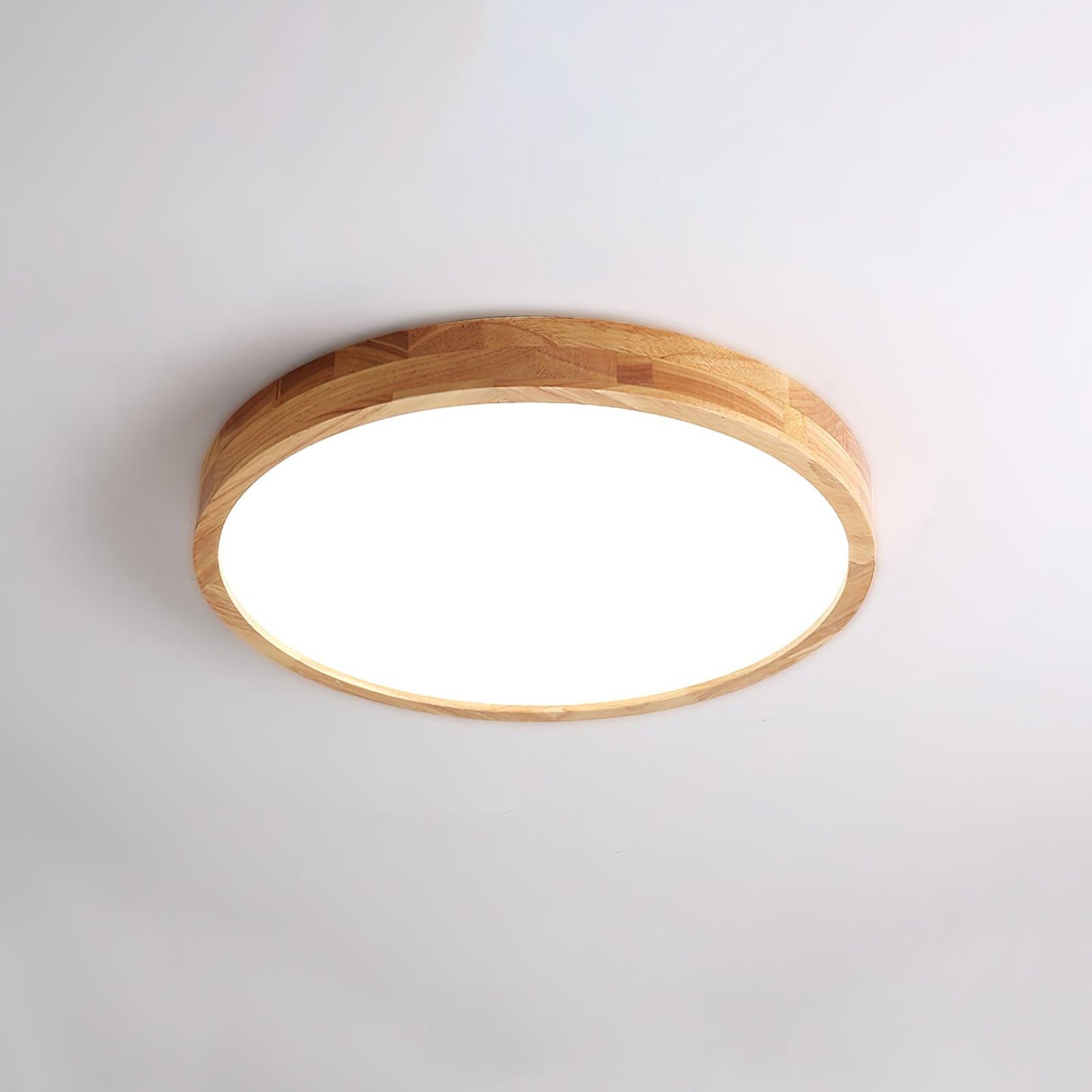 Wooden Geometric Ceiling Light | Adjustable LED with Modern Aesthetics 17