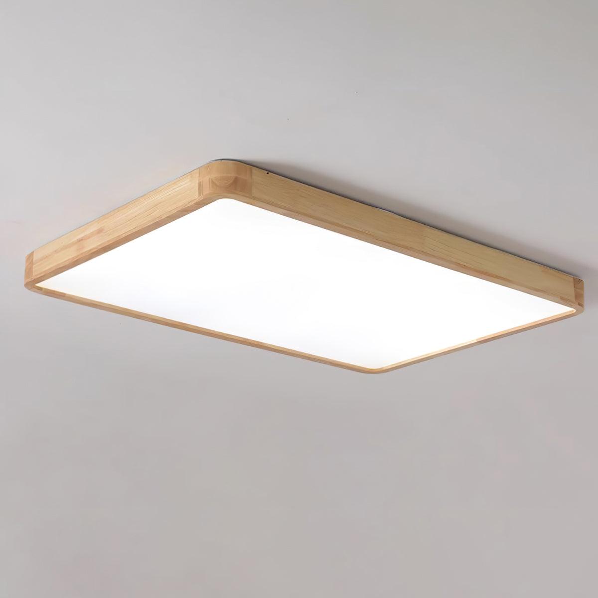 Wooden Geometric Ceiling Light | Adjustable LED with Modern Aesthetics 18