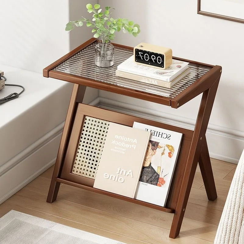 Bamboo Coffee Table | Eco-Friendly Design with Rattan Accents 5