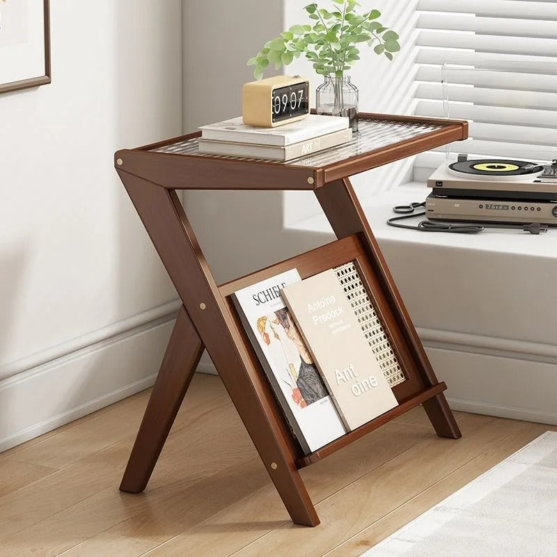 Bamboo Coffee Table | Eco-Friendly Design with Rattan Accents 7