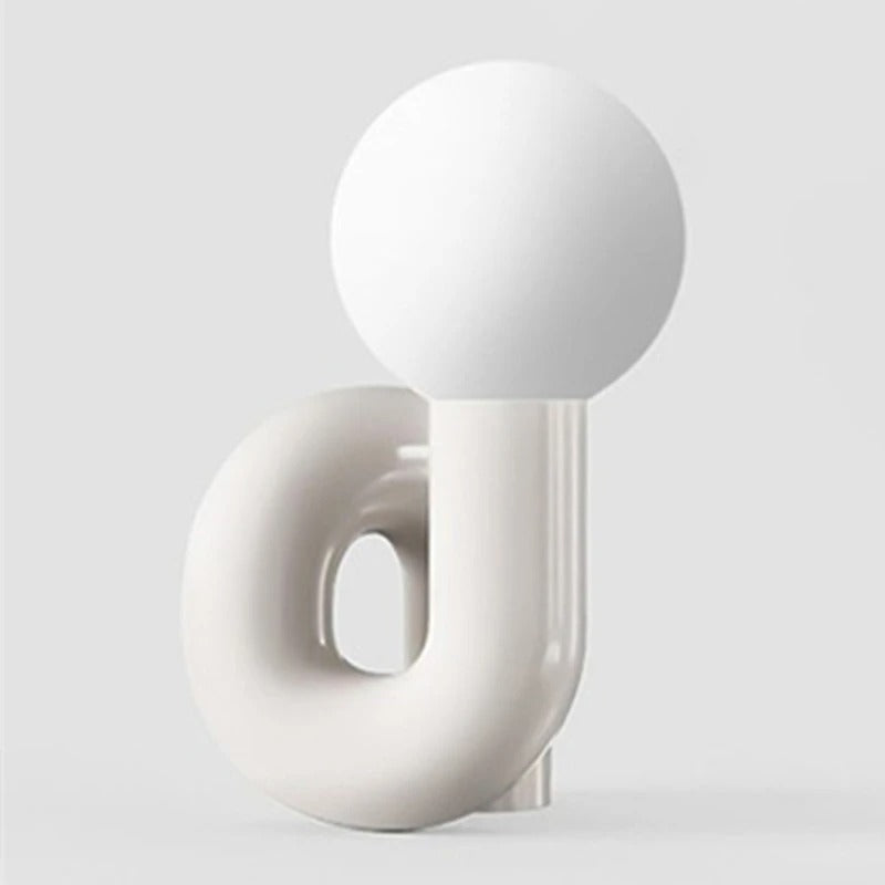 Postmodern Resin Curl Lamp | Artistic Design with Energy-Saving LED 8