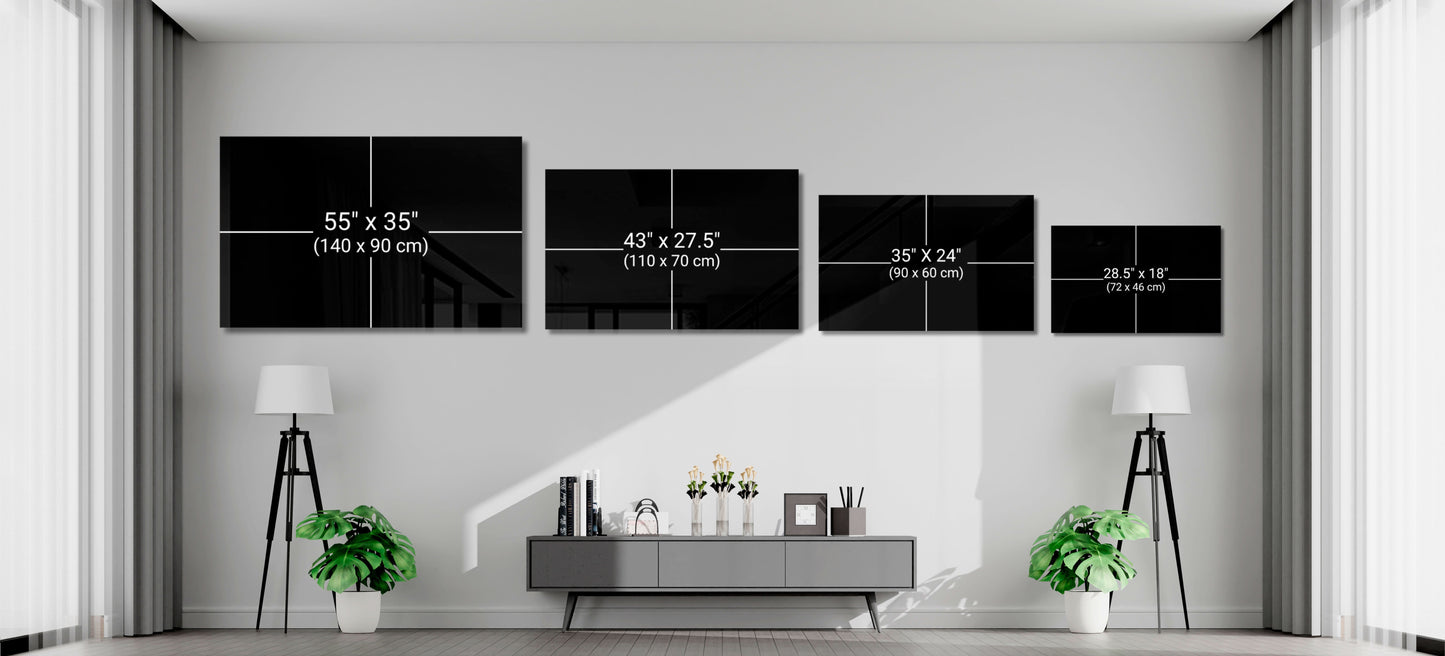 Space Glass Wall Art
