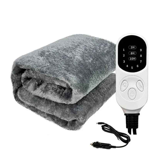 12V Heated Car Blanket | Adjustable Warmth with Safety Shut-Off 0