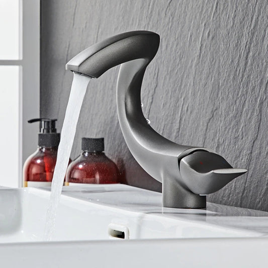 Bathroom Faucet | Elegant Swan-Inspired Design with Durable Brass Construction 1