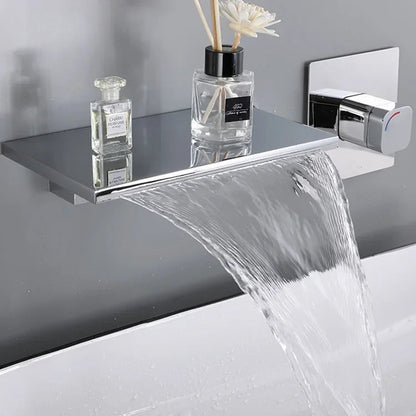 Waterfall Bathroom Faucet | Elegant Design with Integrated Shelf 3